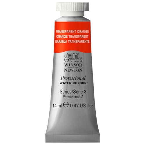 Winsor & Newton Professional Watercolor Paint, 14ml Tube, Transparent Orange