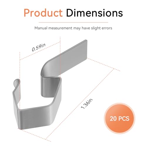 20 Stainless Steel Clips for Weck Jars - Airtight Clamps for Food Preservation