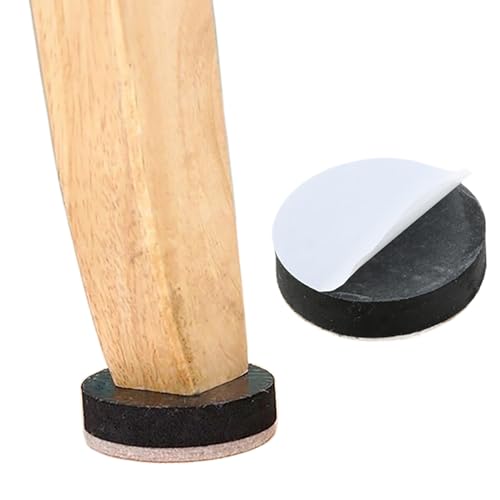 MEETOOT 8-Pack Self-Adhesive Furniture Bed Leg Risers - 0.5 Inch Height Increase