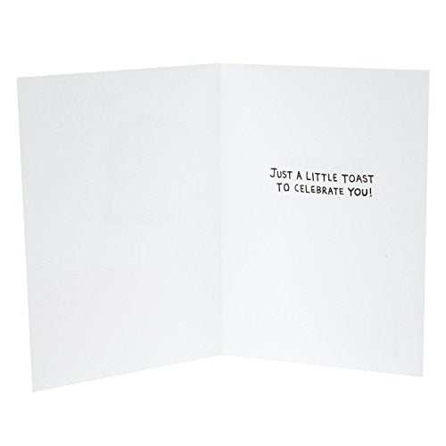 Hallmark Shoebox Funny Birthday Card - Just a Little Toast Design