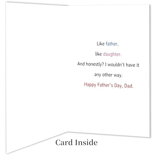 Funny Father's Day Card from Daughter - Like Father Like Daughter ZN-511