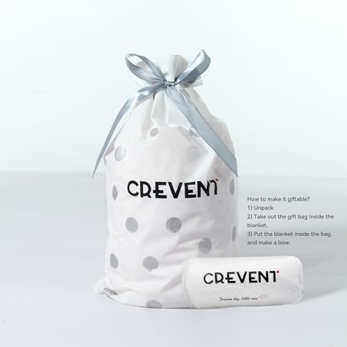 CREVENT 2-Piece Cloud Baby Blankets Set - 30''x40'' Soft Fluffy Fleece