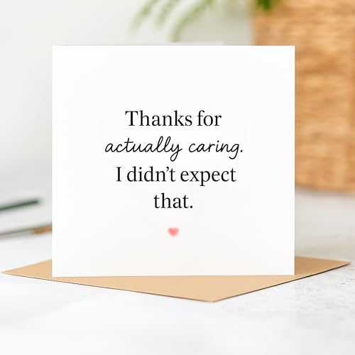 Heartfelt Thank You Card - Emotional Gratitude Note with Envelope