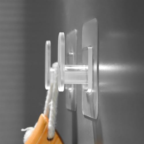 DELITON Drill-Free Wall Hooks for Towels & Robes - 10 Pack