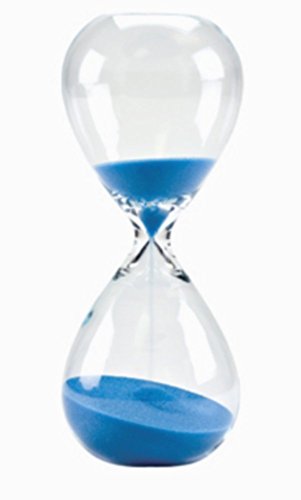 Colorful Sand Glass Hourglass Timer - 60 Minutes, Blue, Home Desk Decor