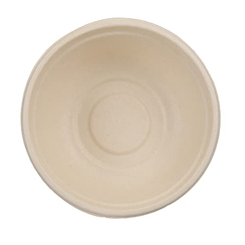 NatureZway 6-Inch Eco-Friendly Bamboo & Sugarcane Bowls - 20 Pack