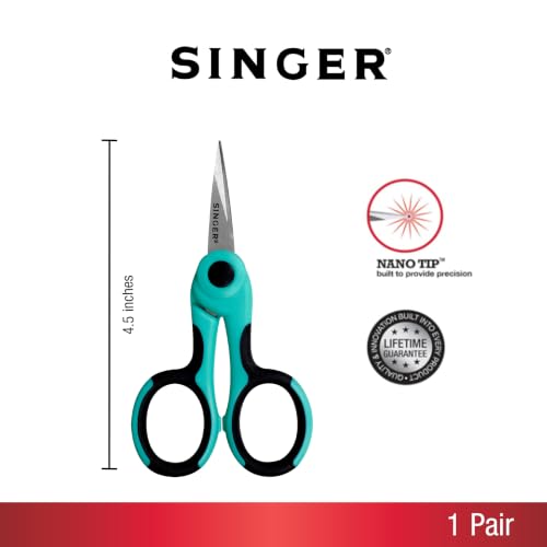 SINGER ProSeries 4.5-inch NANO Tip Detail Scissors - 1-Pack