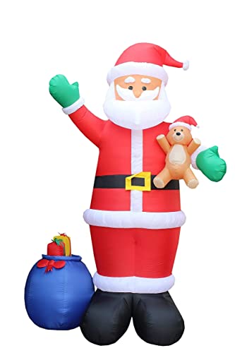 Christmas Party Decorations Bundle - Inflatable Santa and Christmas Tree Set
