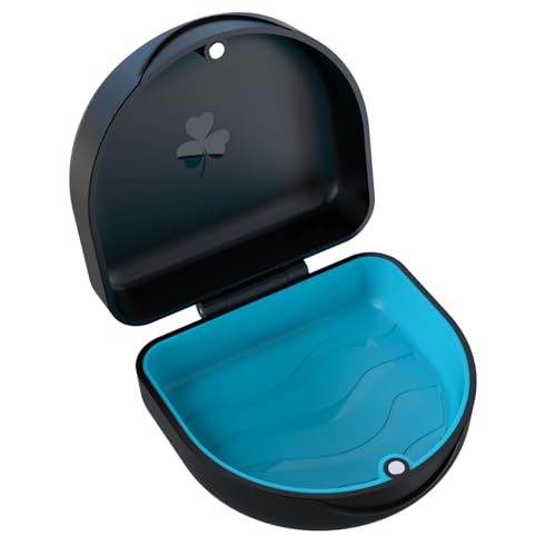 JJOVCE Orthodontic Retainer Case and Mouthguard Holder - Black