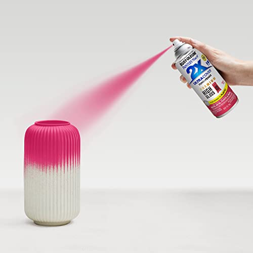 Rust-Oleum Painter's Touch 2X Ultra Cover Spray Paint, High Gloss Prickly Pear, 12 oz