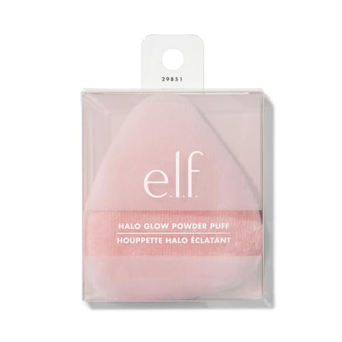 e.l.f. Halo Glow Soft Velour Makeup Powder Puff Reusable