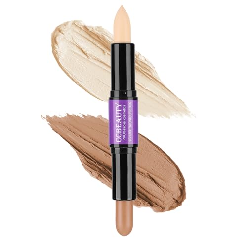 CCbeauty 2-in-1 Cream Contour and Highlighter Stick Waterproof
