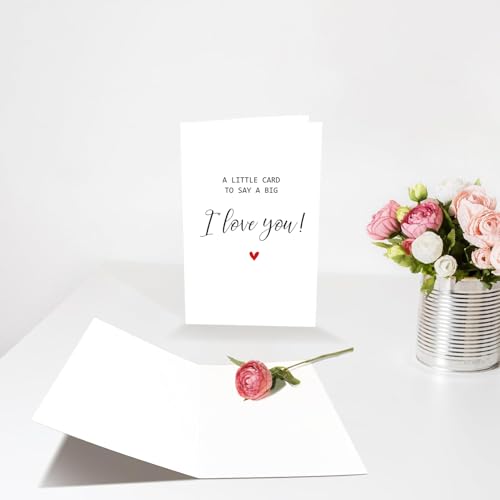Romantic Anniversary Card - Cute 'I Love You' Greeting Card