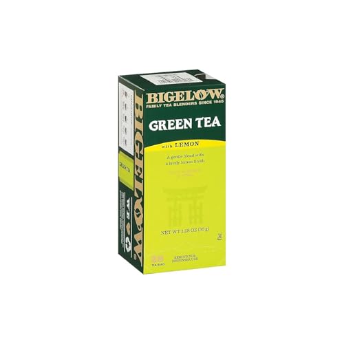 Bigelow Green Tea with Lemon - Smooth & Tangy Flavor, 28 Bags