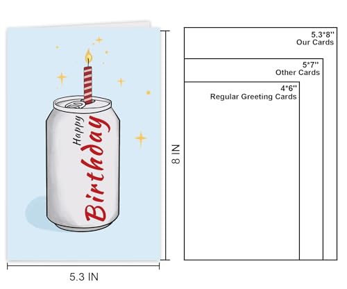 Funny Coke Birthday Card - Humorous Gift for Coke Lovers