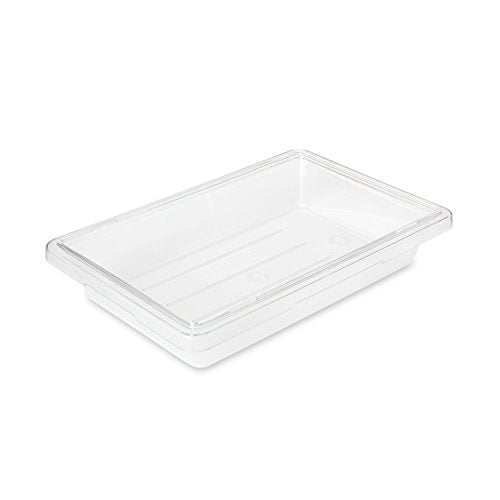 Rubbermaid Commercial 2 Gallon Food Storage Box, Clear, with Date Panel