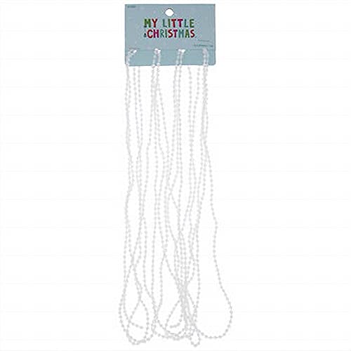 Mini Christmas Bead Garland for Tiny Tree - White Holiday Decor