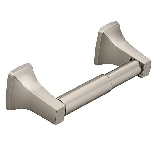 Moen Brushed Nickel Toilet Paper Holder - Modern Wall Mount P5050BN