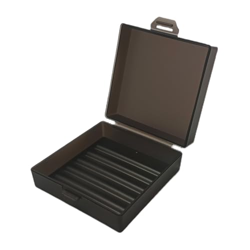 Travel Soap Dish with Lid - Transparent Black, Compact & Leak-Proof