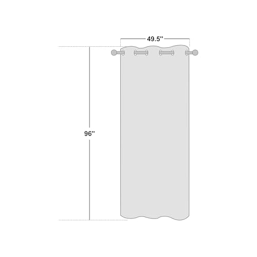 NICETOWN Moroccan Blackout Curtains - 55" x 96" Thermal Insulated Panels