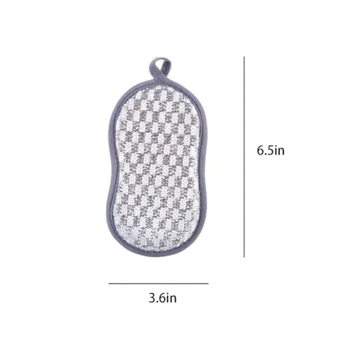 Much Hotter 4-Pack Non-Scratch Microfiber Dish Sponges for Kitchen Cleaning