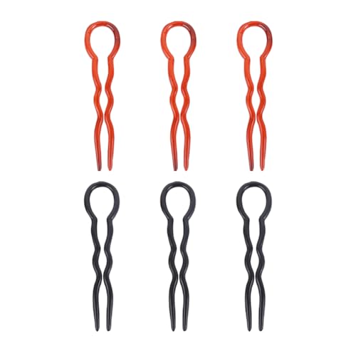 UUYYEO 30 Pcs U Shaped Hair Pins French Twist Bun Hairpins Plastic