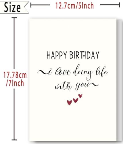 Romantic Birthday Card for Him or Her - FANCYLUCKY