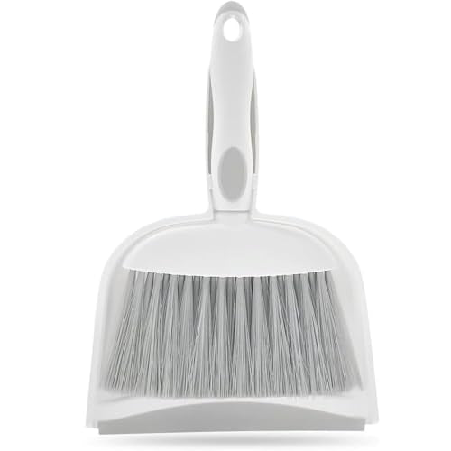 WDDBHSKN 1pcs Small Dustpan & Brush Set for Cat Litter & Kitchen Crumbs, Compact Hand Broom for Desk & RV