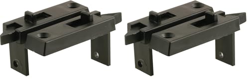 Prime-Line F 2628 Vinyl Window Tilt Latch Set, 1-11/16" Hole Center, Black