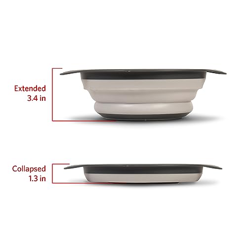 Glad Collapsible Colander, 2L Small Foldable Pasta Strainer for Kitchen