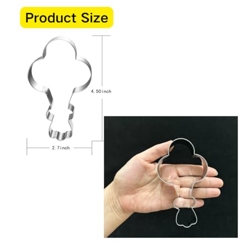 Auktosmn Balloon Cookie Cutter - 4.5" Stainless Steel Baking Mold