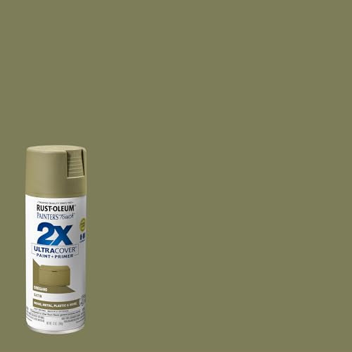 Rust-Oleum Painter's Touch 2X Satin Oregano Spray Paint, 6 Pack - 12 oz