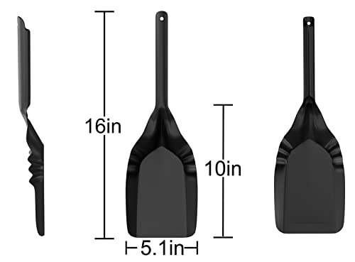 Fire Beauty Ash Shovel for Fireplace & Fire Pits - Large & Medium Sizes, Rustproof Alloy Steel