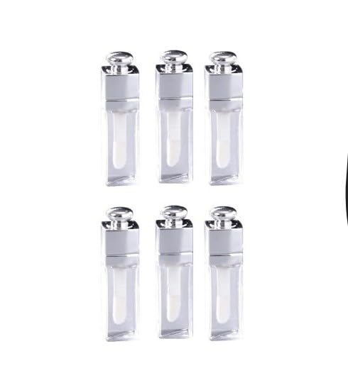 Transparent Lip Gloss Tubes 3ml Refillable Containers 6 Pack