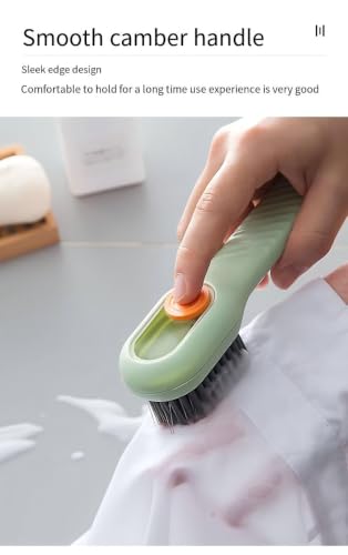 RUIGENG 2-in-1 Soap Dispensing Scrub Brush for Kitchen and Bathroom