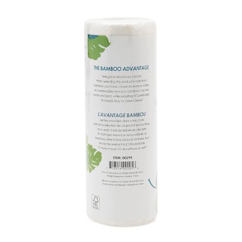 NatureZway Bamboo Perforated Towels - Eco-Friendly Rayon, 25 Sheets