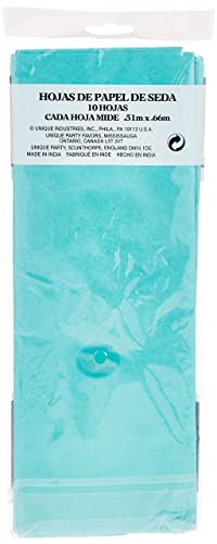 Teal Green Tissue Gift Wraps - 20" x 26", 10 Pack