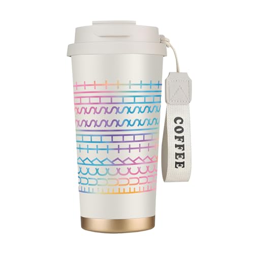 White Insulated Coffee Mug with Hidden Message - 18 oz Gift for Coworkers & Friends