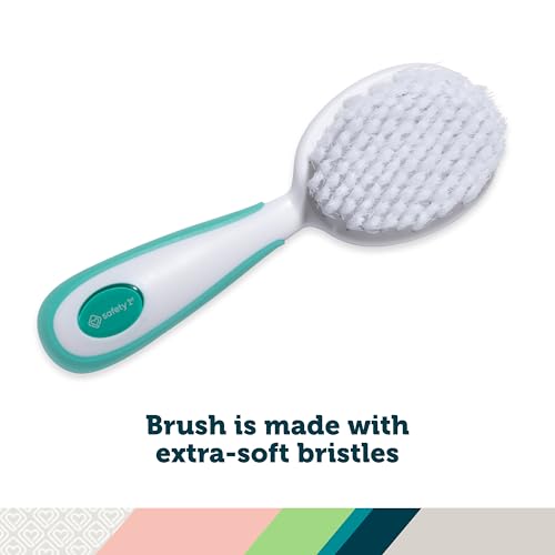 Safety 1st Easy Grip Baby Hair Brush and Comb Set with Soft Bristles