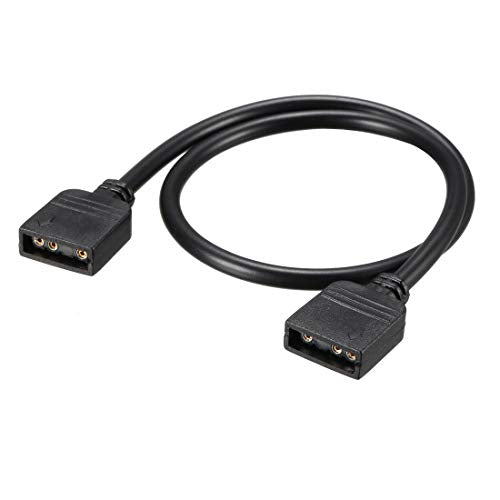 uxcell ARGB Splitter Cable 3 Pin Female Extension Cord 30cm for LED Strips