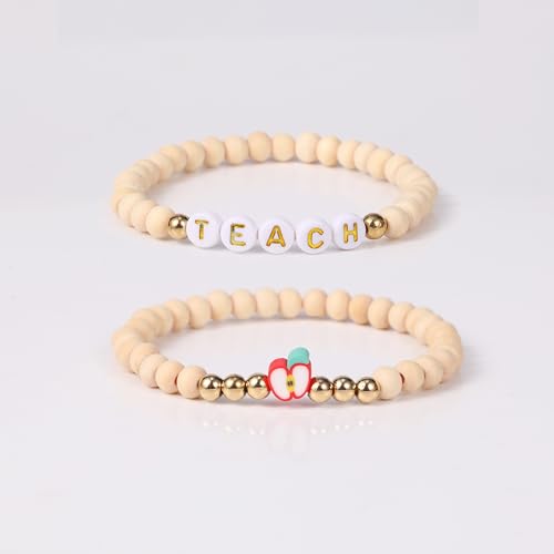 Lamyba Teacher Appreciation Gift Set with Crochet Sunflower, Bracelet & Keychain