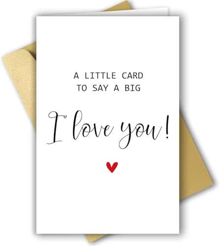 Romantic Anniversary Card - Cute 'I Love You' Greeting Card