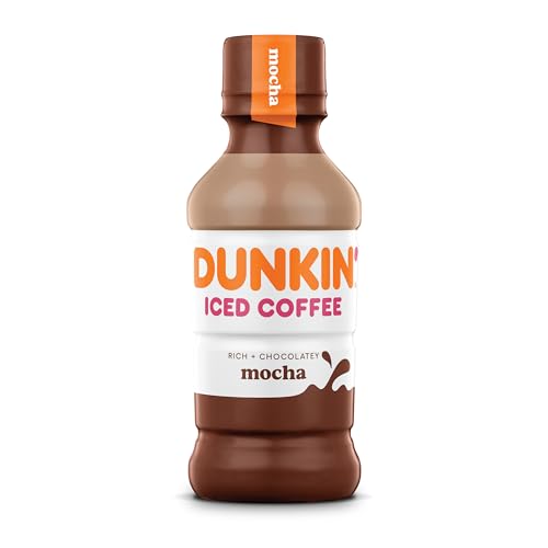 Dunkin' Mocha Iced Coffee, 13.7 fl oz - Refreshing Energy Boost