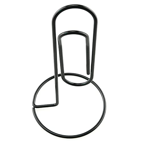 Black Office Paper Clip Holder Organizer for Desk & Memos