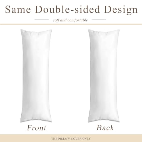 Custom Photo Pillowcase - Solid White / 20x54 Inches - Personalized Gift & Home Decor