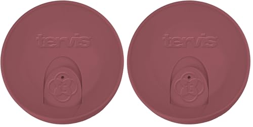 Tervis Travel Lid for 24oz Tumblers & 16oz Mugs, Elderberry Wild, 2-Pack