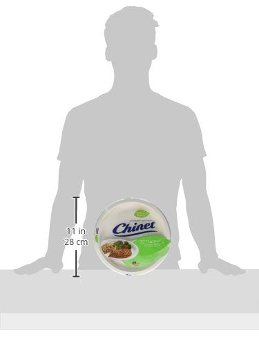 Chinet Classic White Dinner Plates - 32 Pack, Leak Resistant