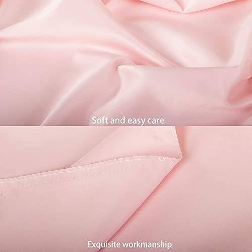 FLXXIE 2 Pack Pink Satin Toddler Pillowcases 13x18 Inch