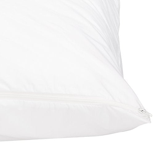 Hypoallergenic Cotton Pillow Protector with Zipper - 27x21 Inches
