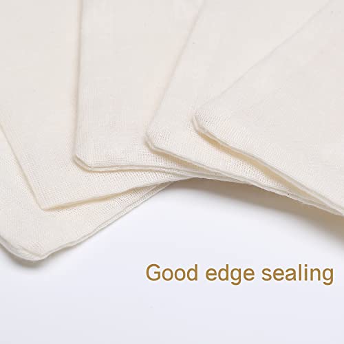 Limko Organic Cotton Muslin Bags - 3x4 Inch, 10 Pack